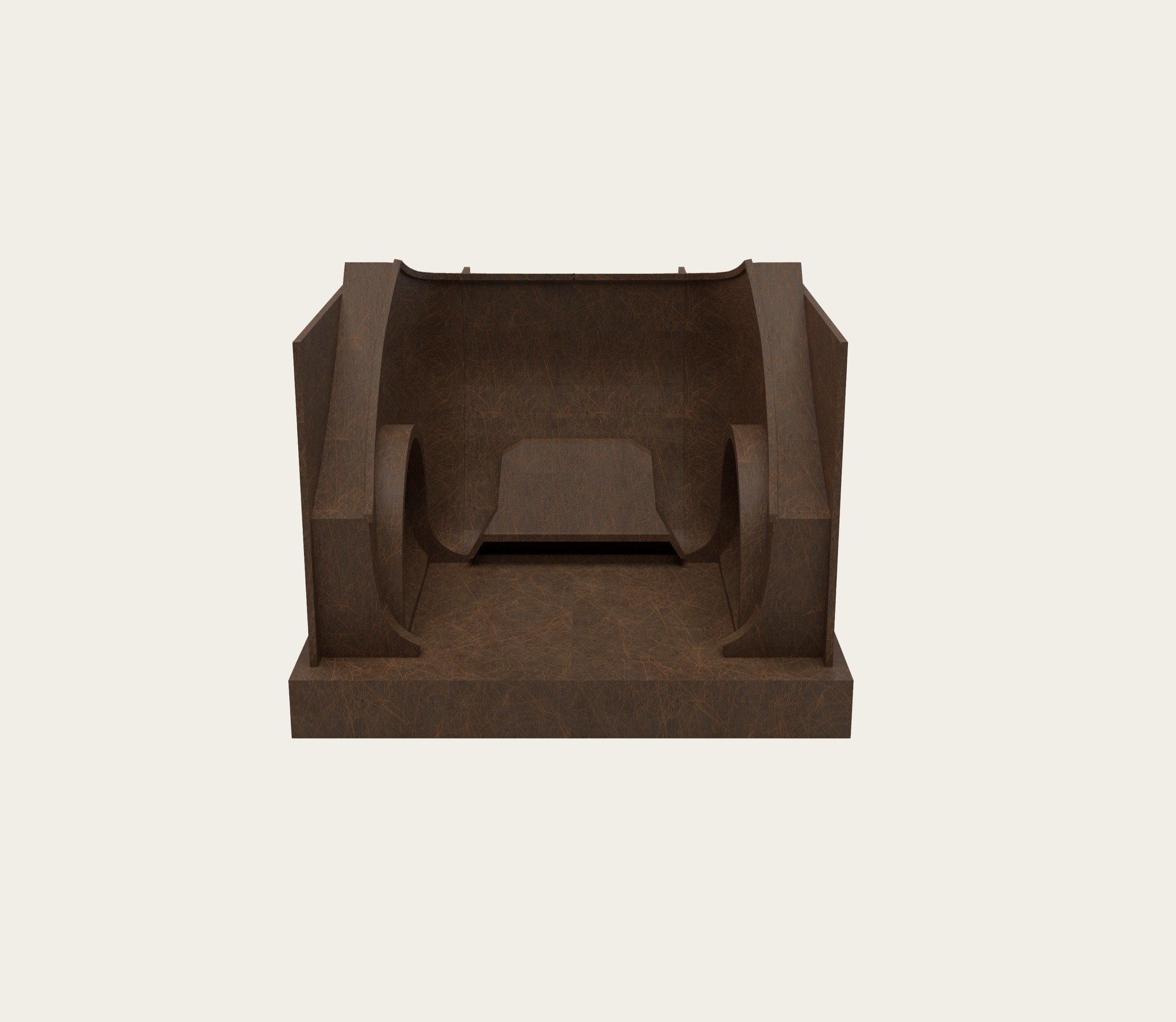 Assembled negative mold, built from 28 printed blocks